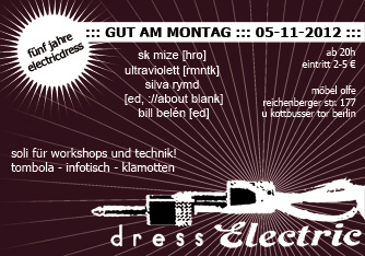 Gut am Montag - 5 Jahre electricdress