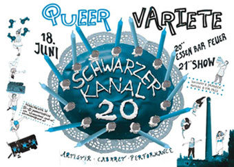 flyer queer variete schwarzer kanal